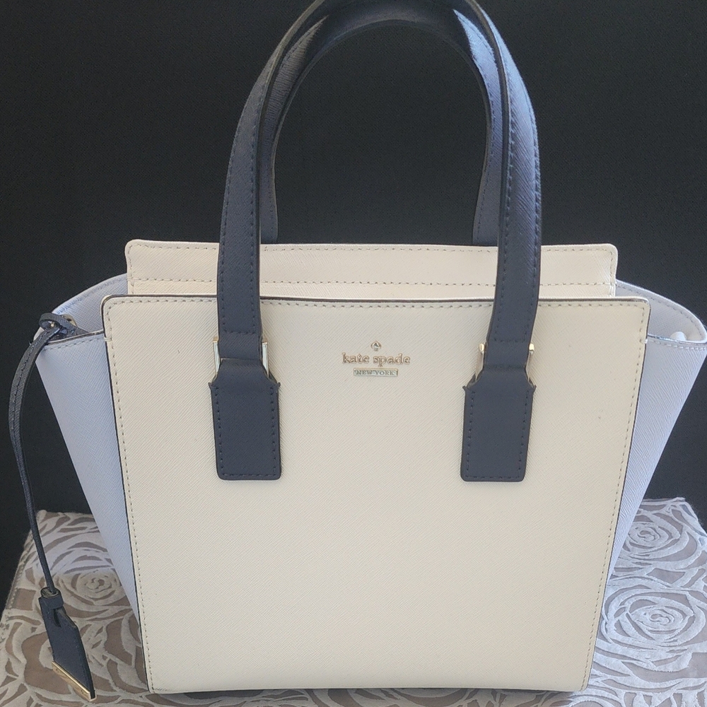 Kate Spade Navy and Cream Satchel